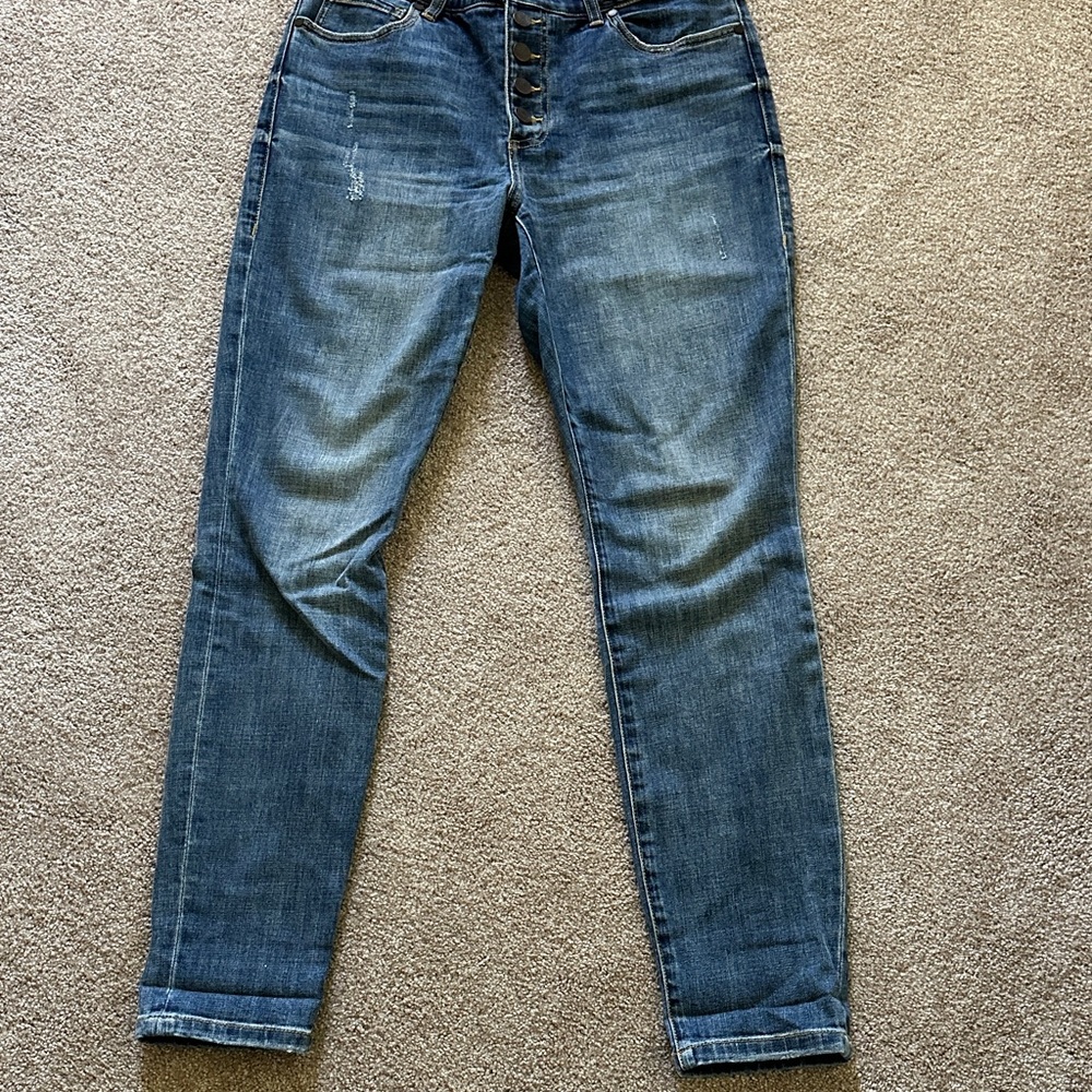 CAbi Women's Skinny Jeans in Blue